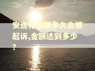 安逸花逾期多久会被起诉,金额达到多少?