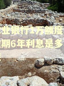 农业银行1万额度,逾期6年利息是多少呢