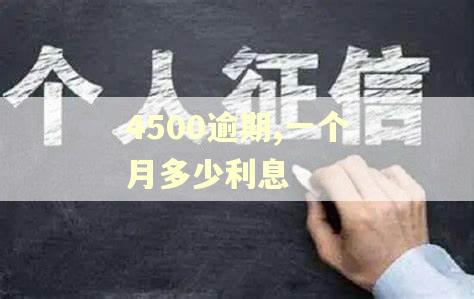 4500逾期,一个月多少利息