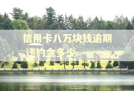 信用卡八万块钱逾期,违约金多少