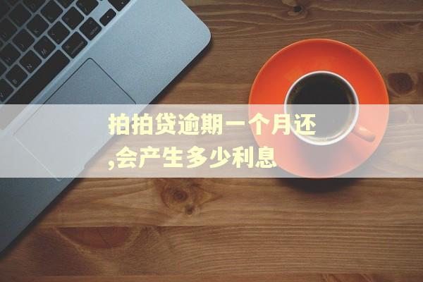 拍拍贷逾期一个月还,会产生多少利息