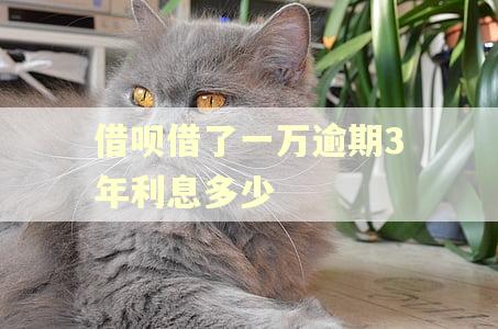 借呗借了一万逾期3年利息多少