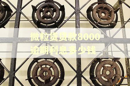 微粒贷贷款8000逾期利息多少钱