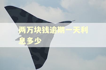 两万块钱逾期一天利息多少