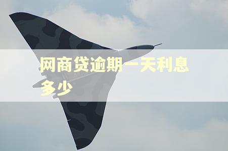 网商贷逾期一天利息多少