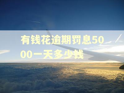 有钱花逾期罚息5000一天多少钱