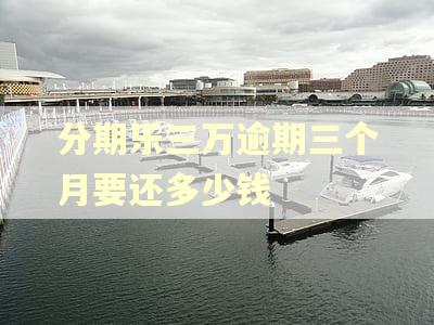 分期乐三万逾期三个月要还多少钱