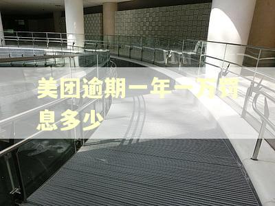 美团逾期一年一万罚息多少