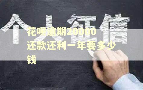 花呗逾期20000还款还利一年要多少钱 花呗逾期20000还款还利一年要多少钱