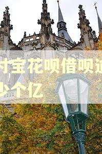 支付宝花呗借呗逾期多少个亿 支付宝花呗借呗逾期多少个亿
