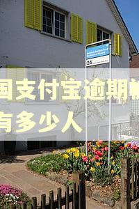 中国支付宝逾期被告的有多少人