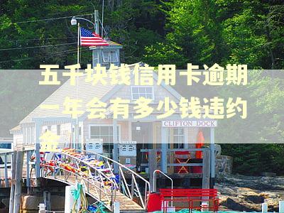 五千块钱信用卡逾期一年会有多少钱违约金