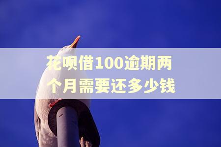 花呗借100逾期两个月需要还多少钱