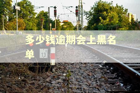 多少钱逾期会上黑名单