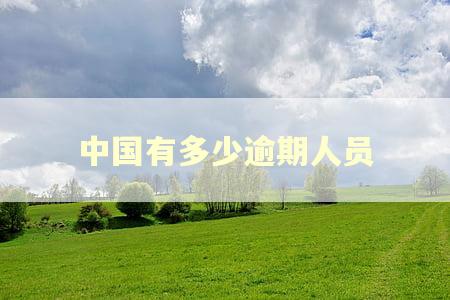 中国有多少逾期人员