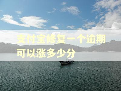 支付宝修复一个逾期可以涨多少分