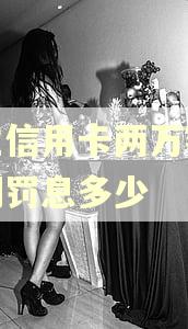 民生信用卡两万额度逾期罚息多少
