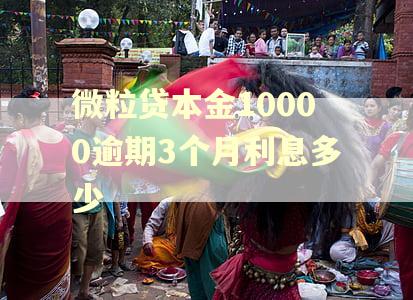 微粒贷本金10000逾期3个月利息多少