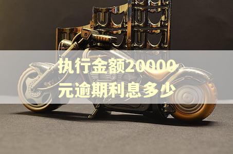 执行金额20000元逾期利息多少