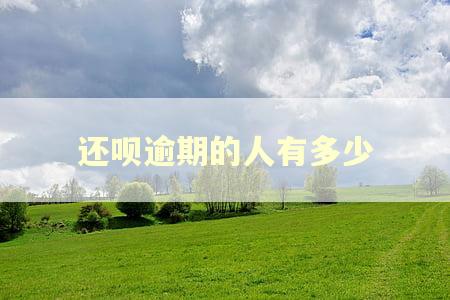还呗逾期的人有多少 还呗逾期的人有多少