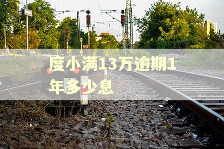 度小满13万逾期1年多少息
