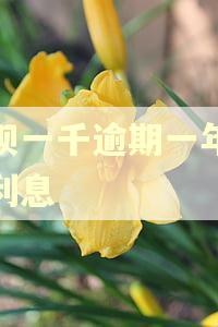 借呗一千逾期一年多少利息