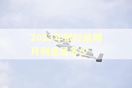2023年银行逾期月利息是多少