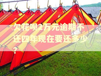 欠花呗2万元逾期不还四年现在要还多少?