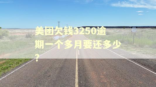 美团欠钱3250逾期一个多月要还多少? 美团欠钱3250逾期一个多月要还多少?