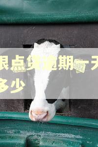 浦银点贷逾期一天罚息多少