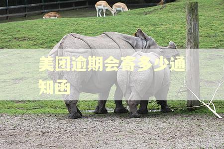 美团逾期会寄多少通知函