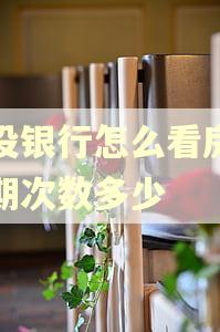 建设银行怎么看房贷逾期次数多少