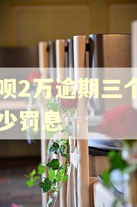 借呗2万逾期三个月多少罚息