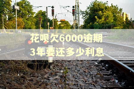 花呗欠6000逾期3年要还多少利息 花呗欠6000逾期3年要还多少利息