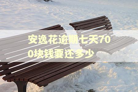 安逸花逾期七天700块钱要还多少