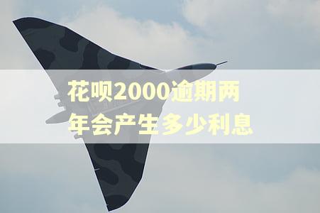 花呗2000逾期两年会产生多少利息