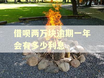 借呗两万块逾期一年会有多少利息