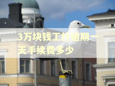 3万块钱工行逾期一天手续费多少 3万块钱工行逾期一天手续费多少