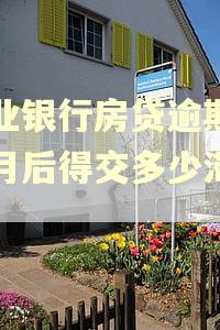 兴业银行房贷逾期3个月后得交多少滞纳金