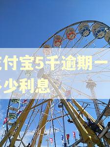 支付宝5千逾期一年多少利息