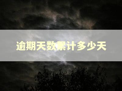 逾期天数累计多少天