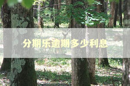 分期乐逾期多少利息