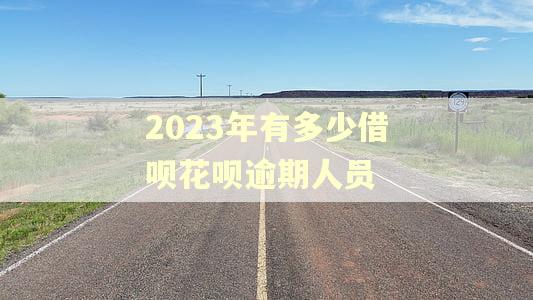 2023年有多少借呗花呗逾期人员