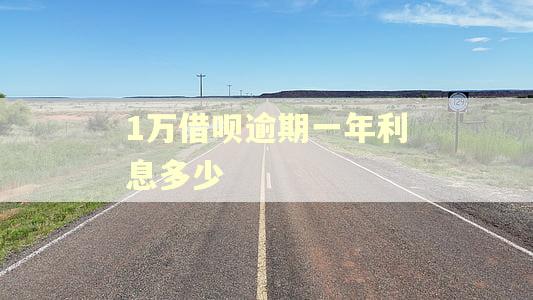 1万借呗逾期一年利息多少 1万借呗逾期一年利息多少