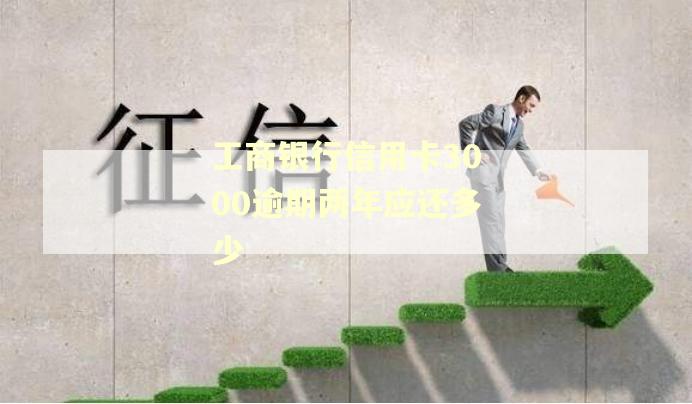 工商银行信用卡3000逾期两年应还多少