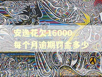 安逸花欠16000每个月逾期罚金多少
