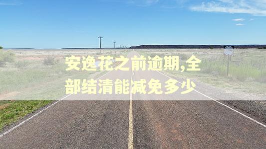 安逸花之前逾期,全部结清能减免多少