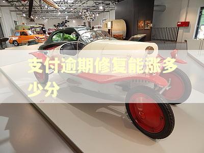支付逾期修复能涨多少分