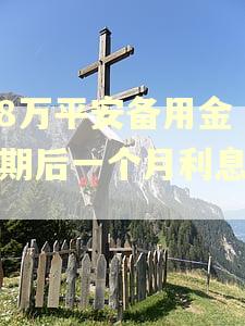 6.8万平安备用金逾期后一个月利息多少