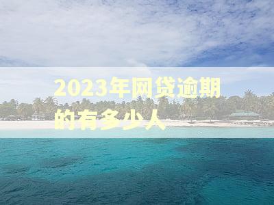 2023年网贷逾期的有多少人